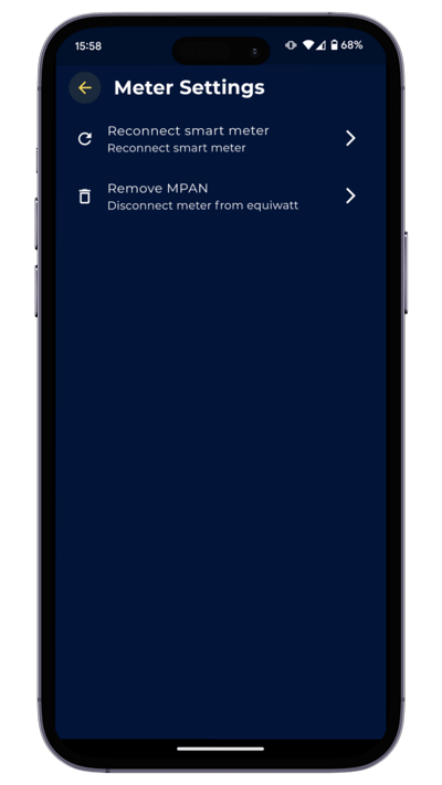 EQ App Refresh - Meter Settings Screen