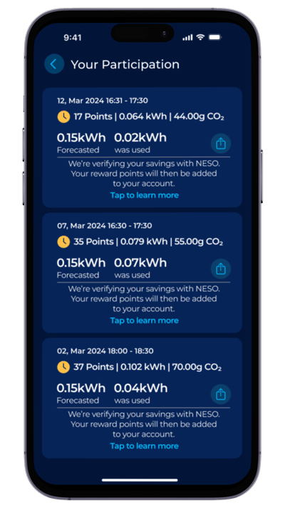 EQ App Refresh - Participation - Pending Points