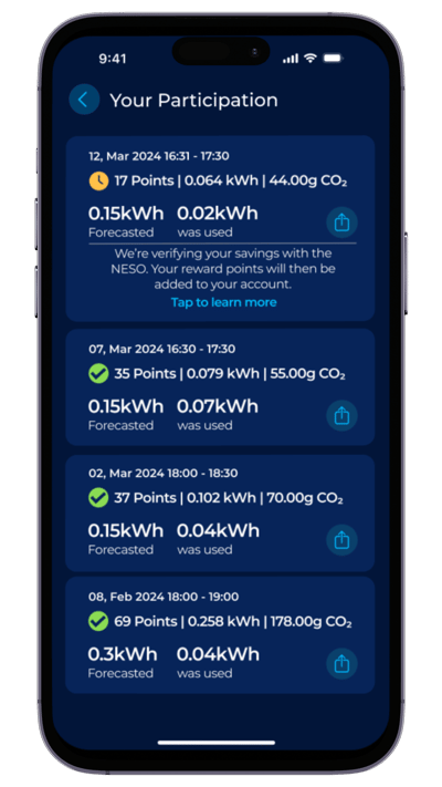 EQ App Refresh - Participation - Points Awarded