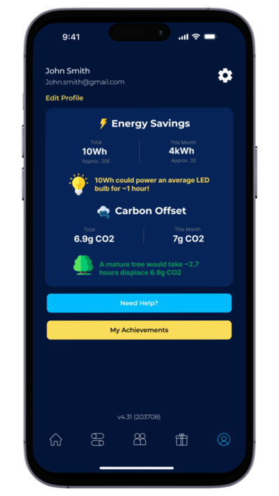EQ App Refresh - Profile page