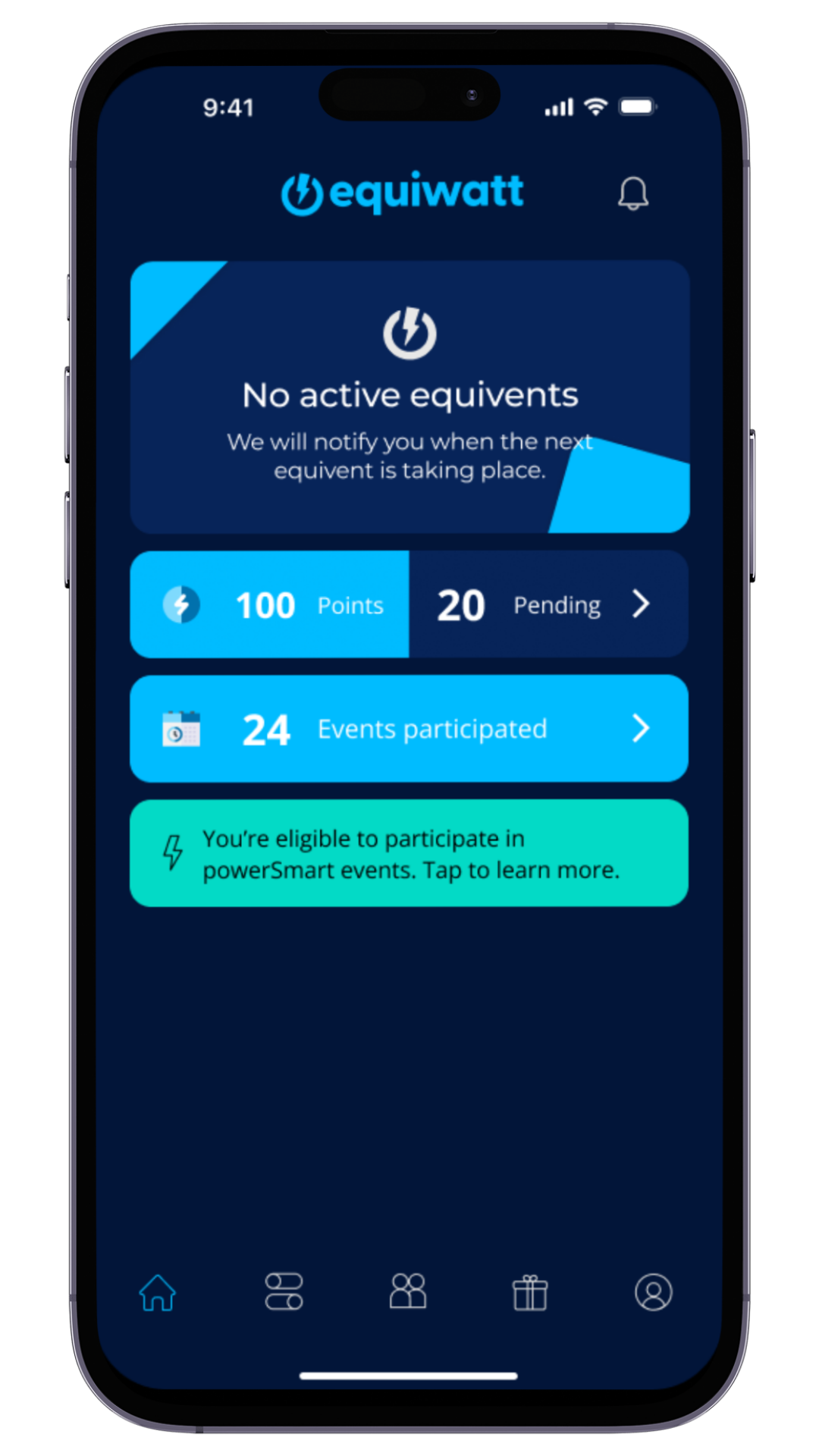 EQ App Refresh - Settings page